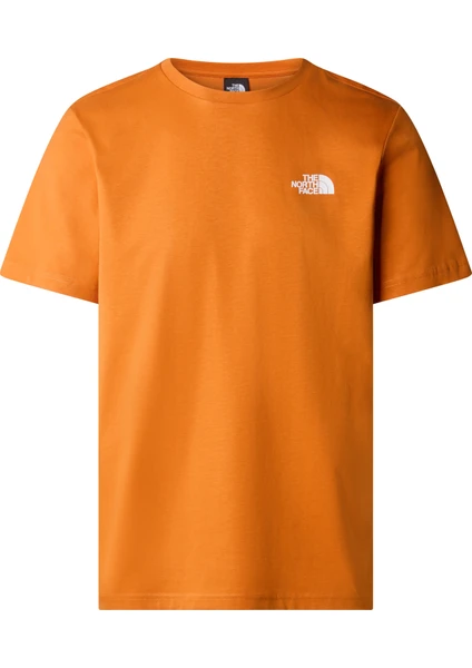 The North Face M S/s Redbox Tee Erkek Turuncu Tshirt NF0A87NPPCO1