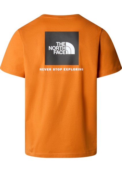 The North Face M S/s Redbox Tee Erkek Turuncu Tshirt NF0A87NPPCO1