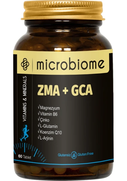 Zma + Gca 60 Tablet (Magnezyum, Vitamin B6, Çinko, Krom, L-Arjinin ve L-Glutamin)