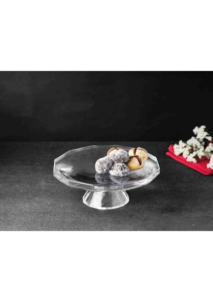 Pasabahce Crystallin El Imalatı Torte Ayaklı Servis Tabağı - 28099