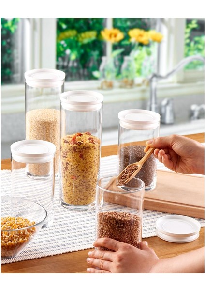 Breakfast Club Kavanoz - Beyaz Vakumlu Kapak - 730 cc - 2'li modelleri