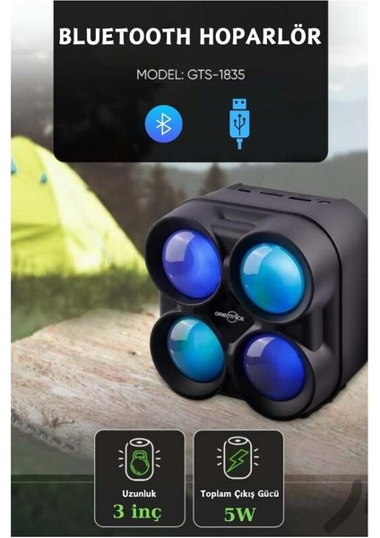 GTS-1835 Speaker Bluetoth Isıklı indirimleri
