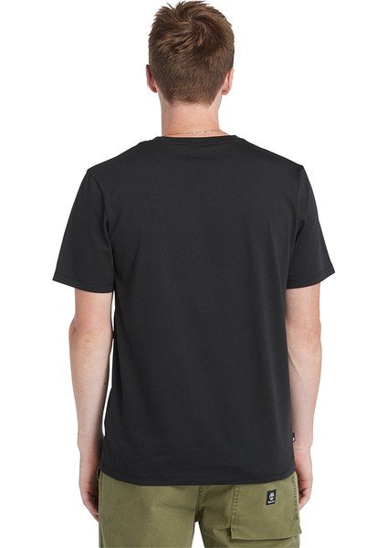 Camo Tree Logo Short Sleeve Tee Erkek Siyah Tshirt TB0A5UP30011 fırsatları