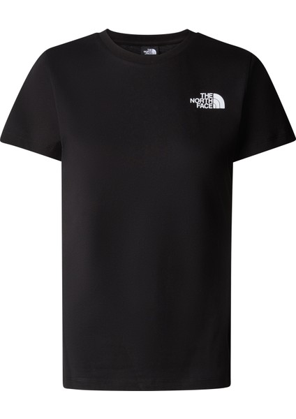 W S/s Box Nse Slım Tee Kadın Siyah Tshirt NF0A87NMJK31