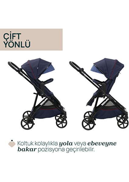 Seety Bebek Arabası Oxford Blue