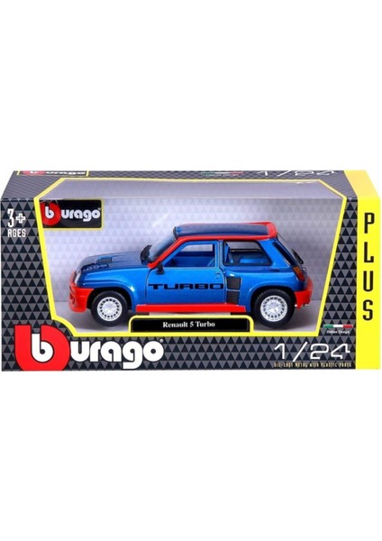 Burago Renault 5 Turbo 1982 Model Klasik Araba 1/24 Ölçek - Mavi fırsatları