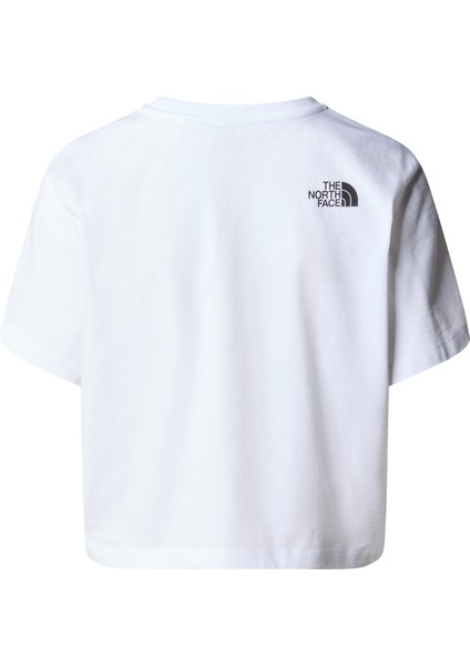W S/s Cropped Easy Tee Kadın Beyaz Tshirt NF0A87NAFN41 fiyatları