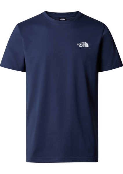M S/s Sımple Dome Tee Erkek Lacivert Tshirt NF0A87NG8K21