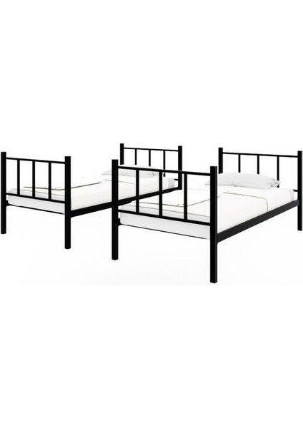 R190 Metal Ranza 90x190 Sağlamlaştırılmış Ayrılabilir Ranza / Çiftli Karyola