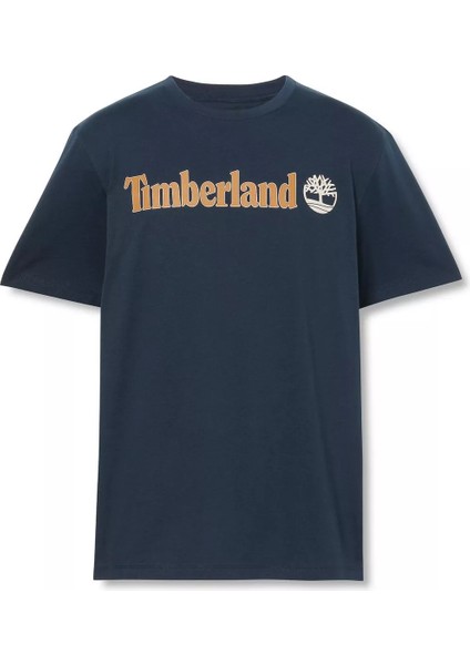 Linear Logo Short Sleeve Tee Erkek Lacivert Tshirt TB0A5UPQ4331