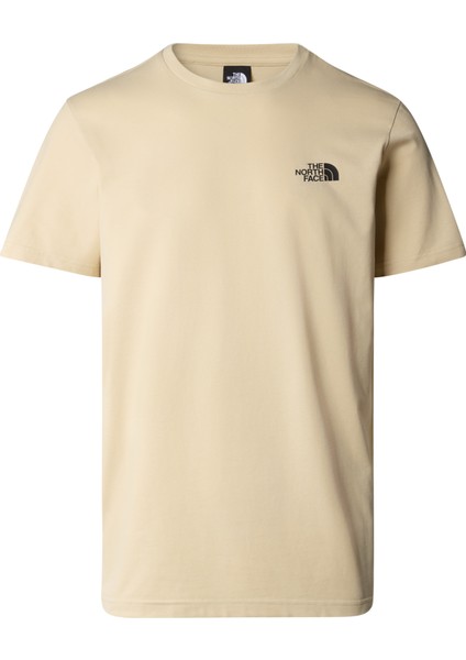 M S/s Sımple Dome Tee Erkek Bej Tshirt NF0A87NG3X41