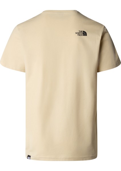 M S/s Sımple Dome Tee Erkek Bej Tshirt NF0A87NG3X41