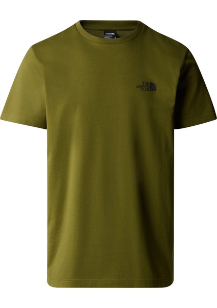 M S/s Sımple Dome Tee Erkek Yeşil Tshirt NF0A87NGPIB1