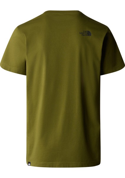 M S/s Sımple Dome Tee Erkek Yeşil Tshirt NF0A87NGPIB1