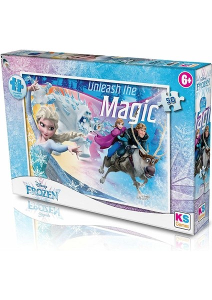 FRZ709 Frozen 50 Parça Çocuk Puzzle -Ks Puzzle -Reilatoys