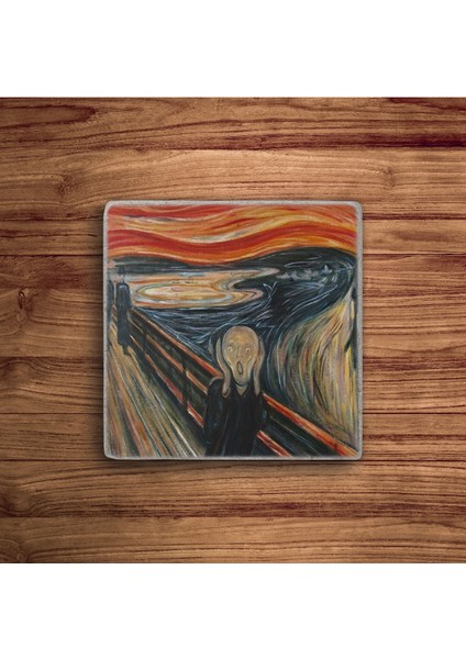 Van Gogh Eserleri ve Tabloları Temalı Doğal Taş Traverten Bardak Altlığı 4 Lü Set fiyatları