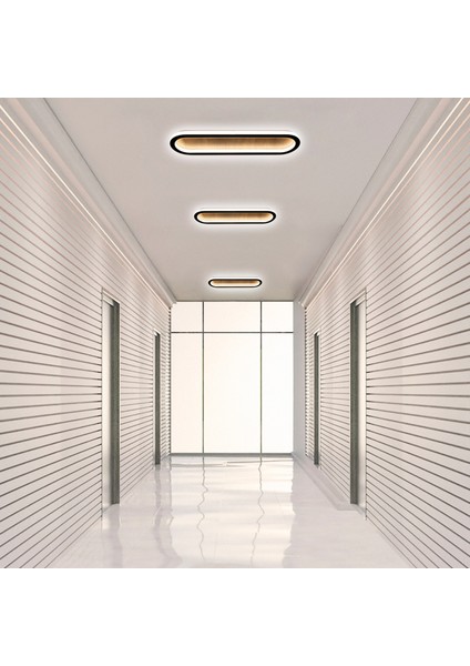 voxlamp lighting solutions Plafonia Led Plafonyer Led Avize Ahşap 60 x 16  cm