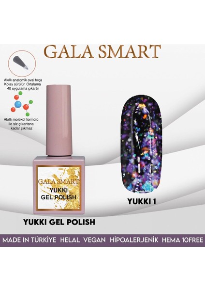 Yukki Kalıcı Oje 10 ml No:01