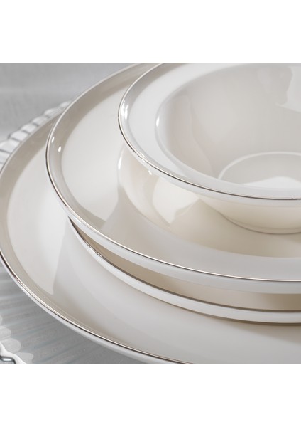 Queen Bonny Bone Yemek Takımı 60 Parça Platin fiyatları