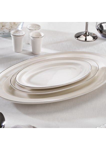 Queen Bonny Bone Yemek Takımı 60 Parça Platin