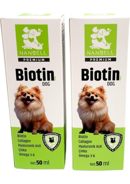 2 Kutu Köpekler Için Biotin/kolajen/omega 3-6 50 ml