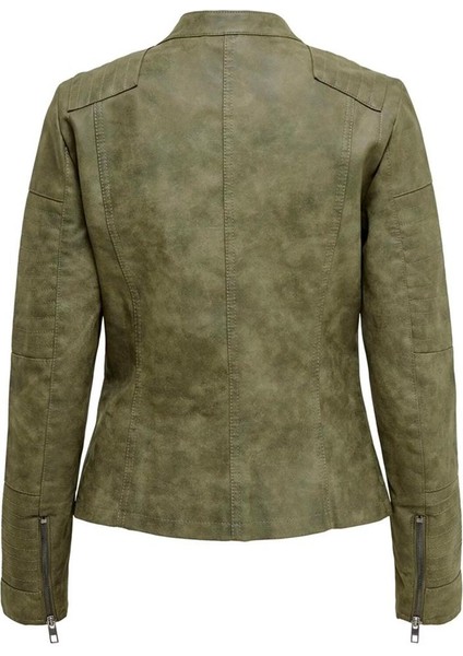 kadın onlava faux leather biker otw noos 15102997
