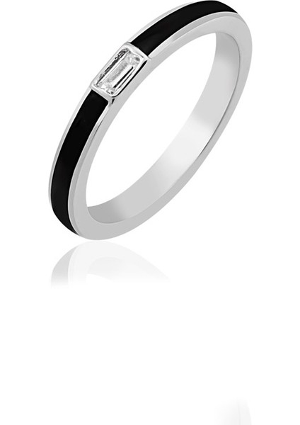 Minimalist Mineli Baget Taşlı Yüzük modelleri