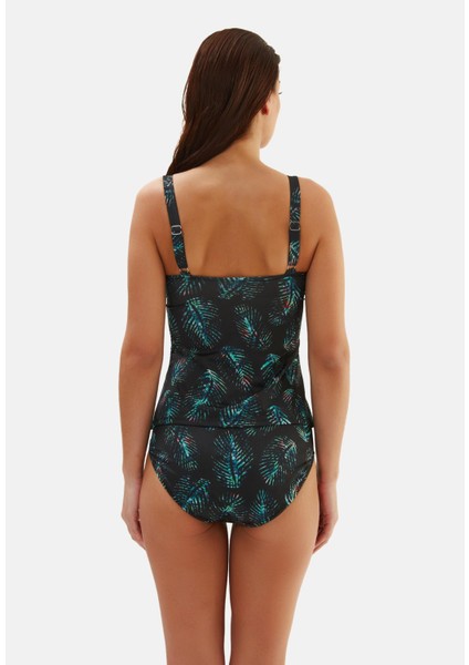 Hızlı Kuruma Etkili Toparlayıcı Tankini Desenli 2440ESTK