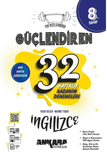 8.Sınıf Güçlendiren 32 Haftalık Ingilizce Kazanım Denemeleri
