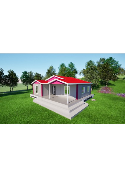 Ballife Prefabrik 92 M2 Standart Dubleks Prefabrik Konut fırsatları