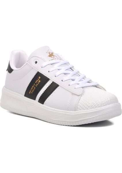 Beverly Hills Polo Club PO-30162 Beyaz-Siyah Unisex Sneaker