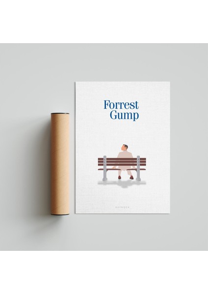 Forrest Gump 21 x 30 cm - Beyaz Çerçeveli