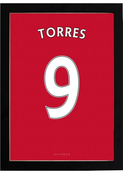 Fernando Torres Forma Poster Tablo 21 x 30 cm - Beyaz Çerçeveli