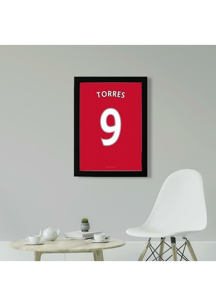 Fernando Torres Forma Poster Tablo 21 x 30 cm - Beyaz Çerçeveli