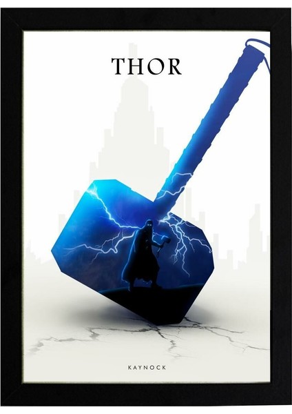 Thor 21 x 30 cm  - Siyah Çerçeveli