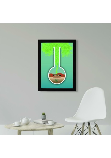 Breaking Bad Cook 21 x 30 cm - Beyaz Çerçeveli