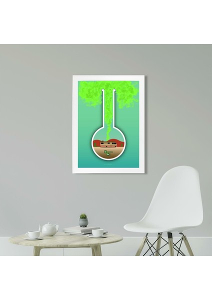 Breaking Bad Cook 21 x 30 cm - Beyaz Çerçeveli