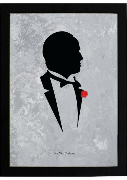 The Godfather 21 x 30 cm - Beyaz Çerçeveli