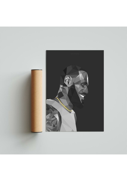 Lebron James 21 x 30 cm  - Siyah Çerçeveli