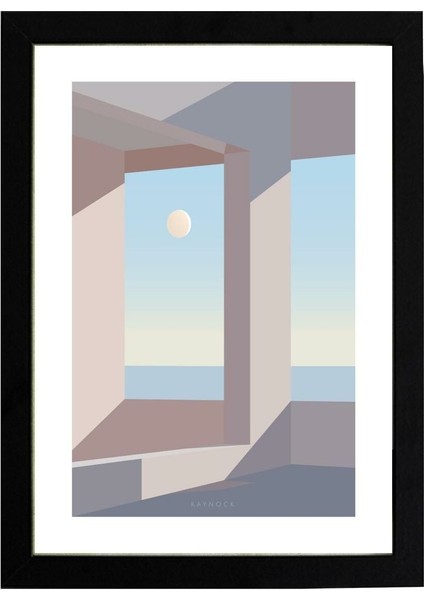 Minimal 3 Poster Tablo 21 x 30 cm - Siyah Çerçeveli