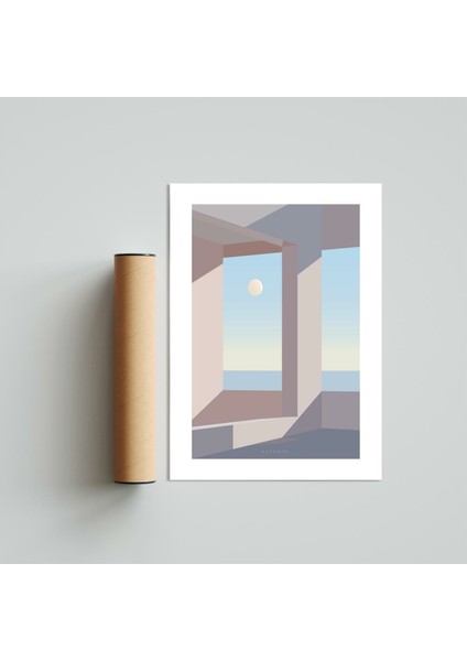 Minimal 3 Poster Tablo 21 x 30 cm - Siyah Çerçeveli