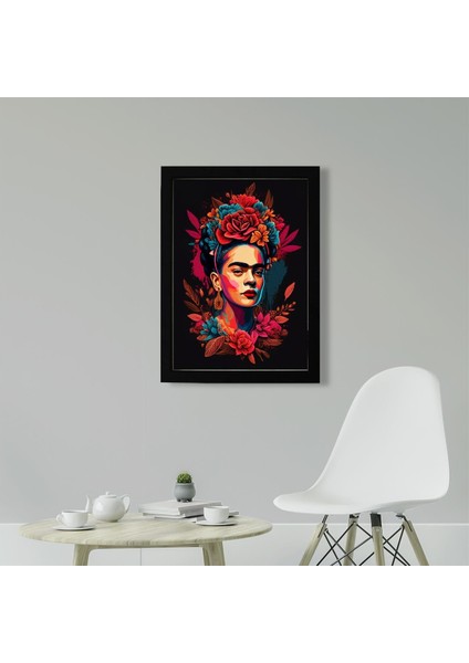 Frida 21 x 30 cm - Beyaz Çerçeveli