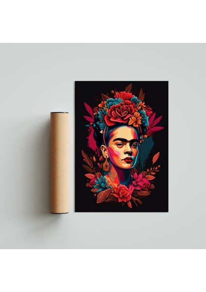 Frida 21 x 30 cm - Beyaz Çerçeveli