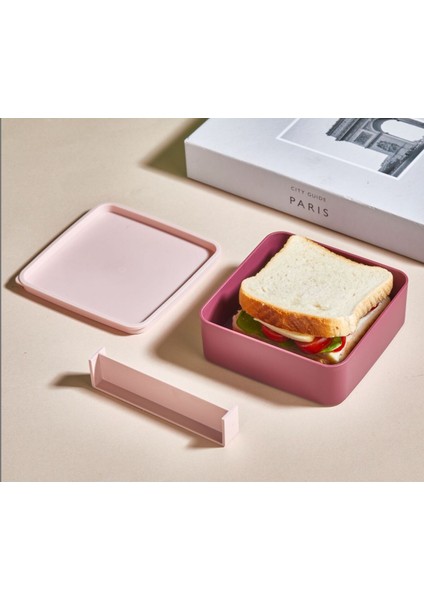 Pembe 2 Katlı Akıllı Bölmeli Beslenme Kabı Kolay Temizlik Özelliği ile fırsatları