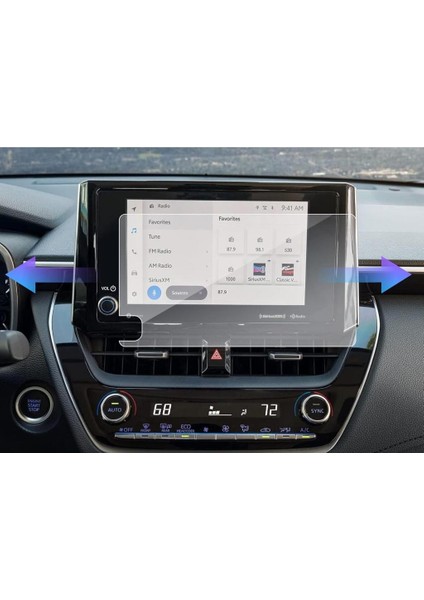 Toyota Corolla Vision Plus 9" Multimedya Mat Ekran Koruyucu