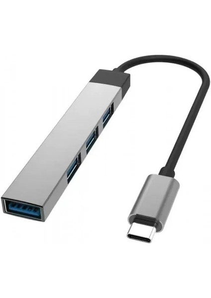 2228 Type-C To USB Hub 4 Port Çoklayıcı Macbook ile Uyumlu Çoğaltıcı Ping