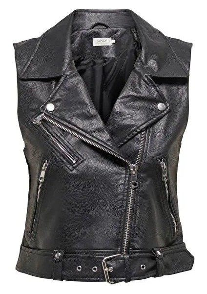 onlbandıt faux leather waıstcoat otw 15239240