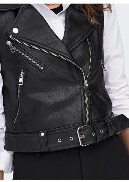 onlbandıt faux leather waıstcoat otw 15239240 indirimleri