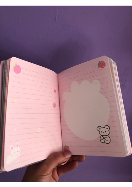Kawai Smile Cute Yumuşak Kapaklı 3D Kabartmalı Ajanda Günlük Not Defter Hediye