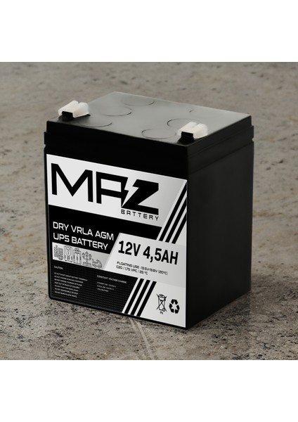 12 Volt 4.5 Amper (Ah) Kuru Agm Vrla Akü (Yeni Üretim) fiyatları